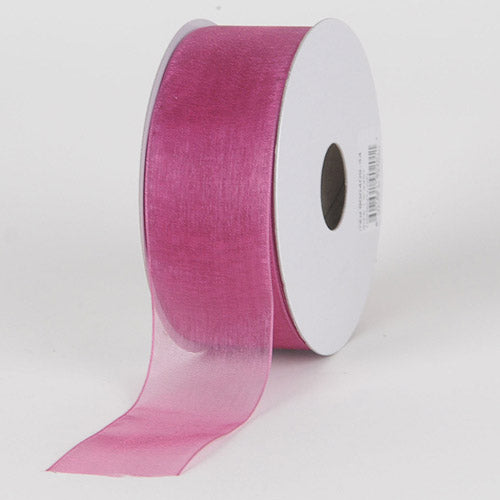 Colonial Rose - Sheer Organza Ribbon - ( 2 - 3/4 Inch | 25 Yards ) BBCrafts.com