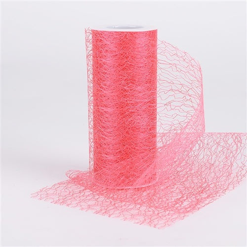 Coral - Sisal Mesh Wrap Rolls - ( 6 x 10 Yards ) BBCrafts.com