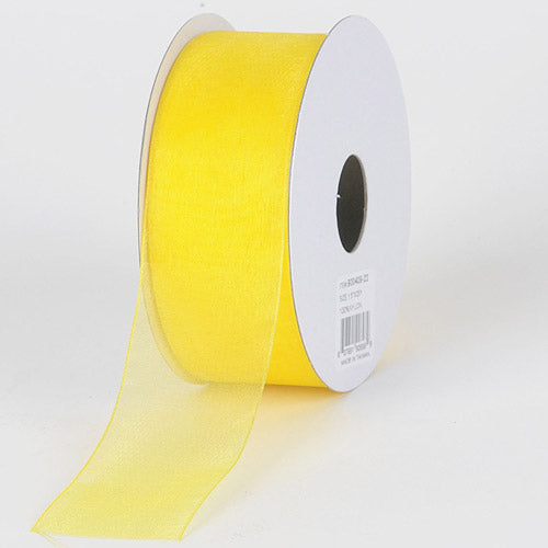 Daffodil - Sheer Organza Ribbon - ( 5/8 Inch | 25 Yards ) BBCrafts.com