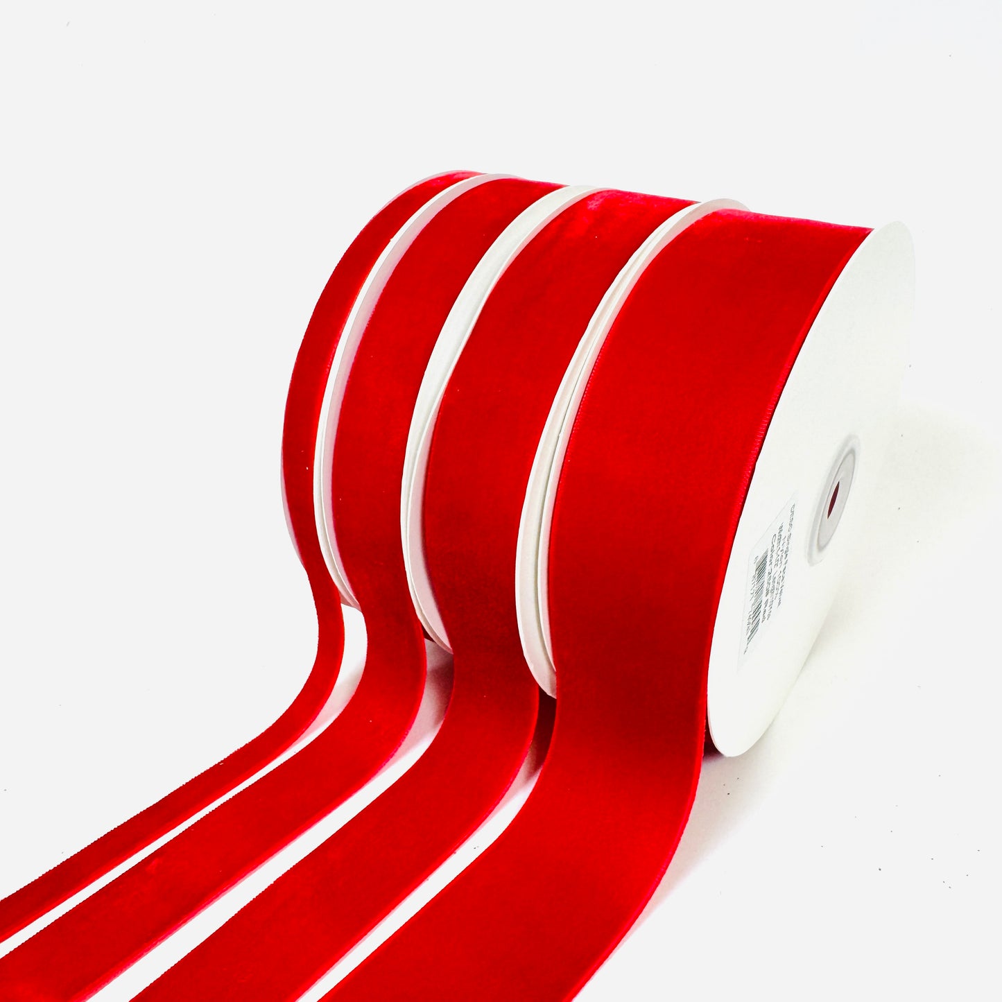 Red Single Face Velvet Ribbon