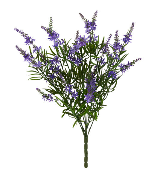 Purple/Green - Spike Flower Bush - 19 Inch L