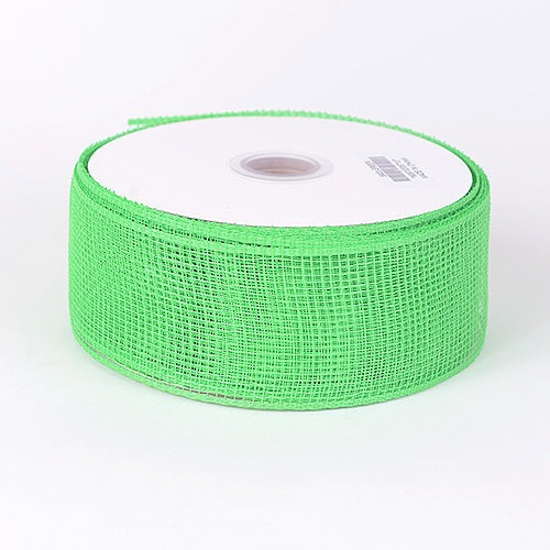 Floral Mesh Ribbon Green ( 2 - 1/2 Inch x 25 Yards ) BBCrafts.com