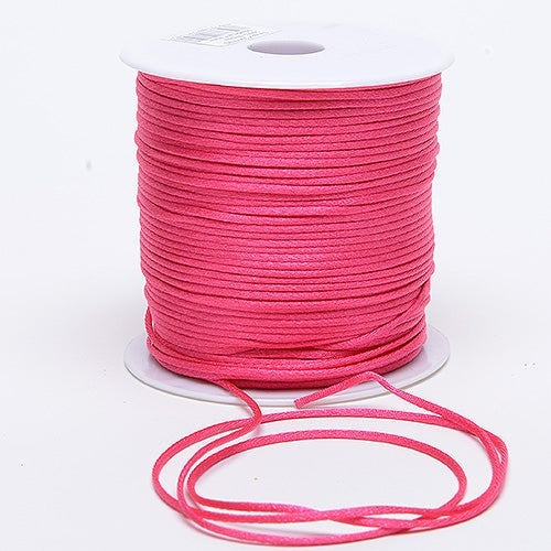 Fuchsia - 2mm Satin Rat Tail Cord - ( 2mm x 250 Yards ) BBCrafts.com