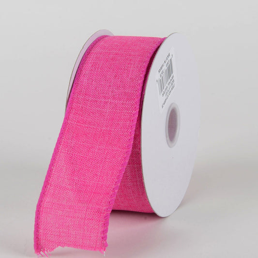 Fuchsia - Canvas Ribbon - ( W: 1 - 1/2 Inch | L: 10 Yards ) BBCrafts.com