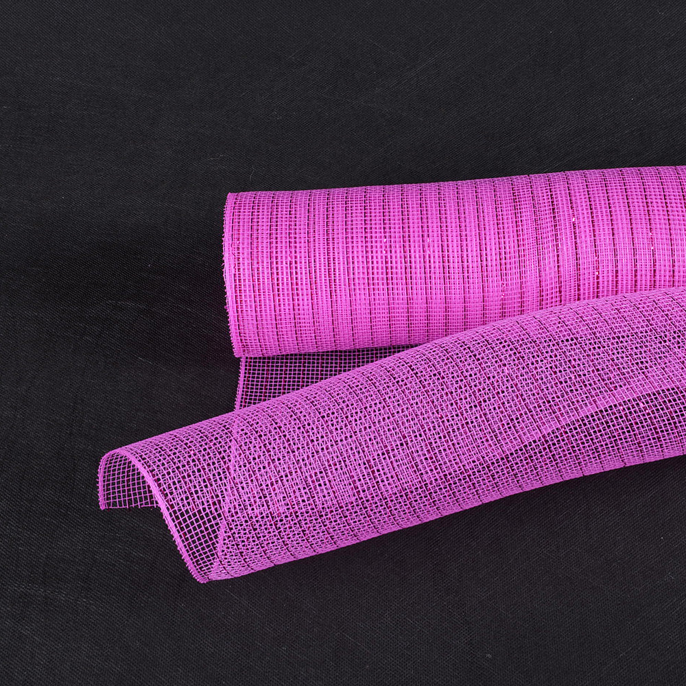 Fuchsia Fuchsia Line - Deco Mesh Wrap Metallic Stripes - ( 21 Inch x 10 Yards ) BBCrafts.com