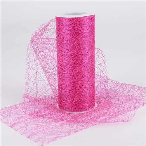 Sisal Mesh Wrap Rolls Fuchsia 18 X 10 Yards Bbcraftswholesale Ribbon Tulle Fabrics