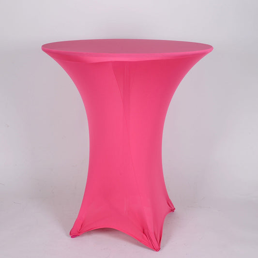 Fuchsia Spandex Cocktail Tablecloths BBCrafts.com