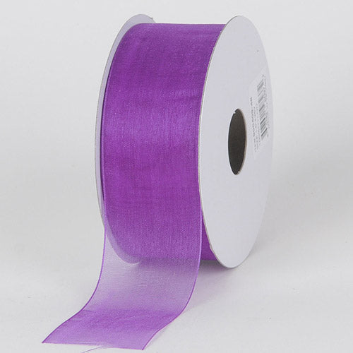 Grape - Sheer Organza Ribbon - ( 1 - 1/2 Inch | 100 Yards ) BBCrafts.com