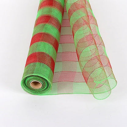 Green - Christmas Mesh Wraps - ( 21 Inch x 10 Yards ) BBCrafts.com