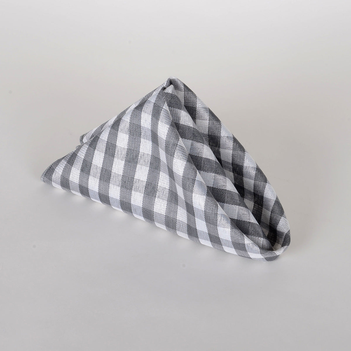 Grey - Checkered/ Plaid Napkins - Pack of 4 BBCrafts.com