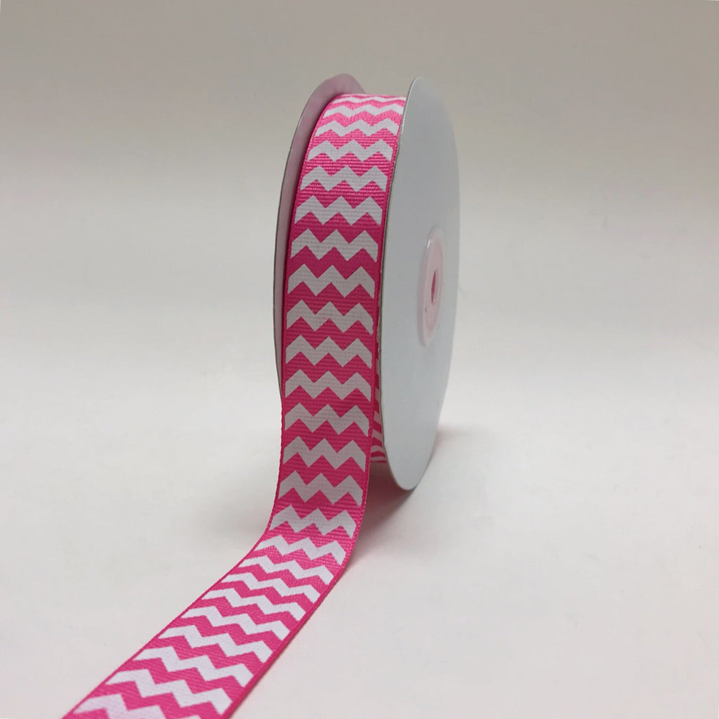  Hot Pink Satin Ribbon 1 Inch x 25 Yards, Fabric Dark