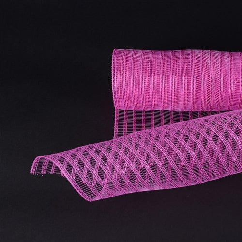 Hot Pink - Deco Mesh Laser Eyelash - (10 Inch x 10 Yards) BBCrafts.com