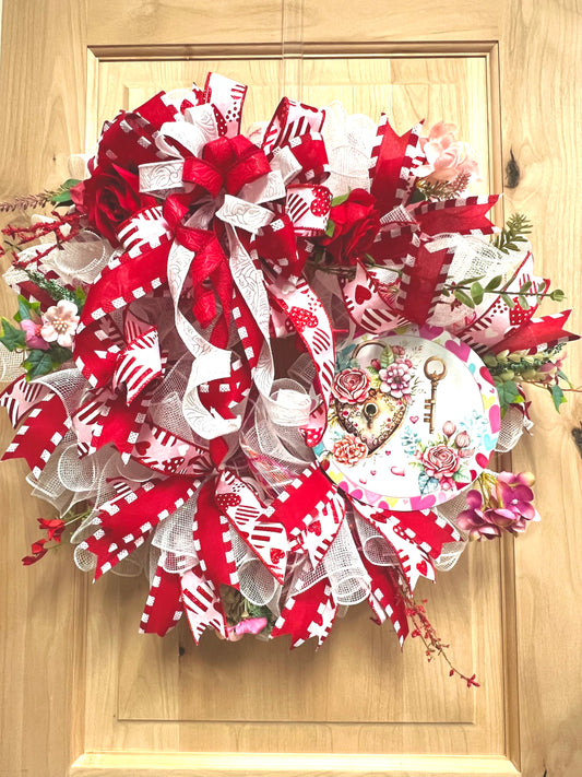 Love's Embrace Wreath - Made by Designer Leah