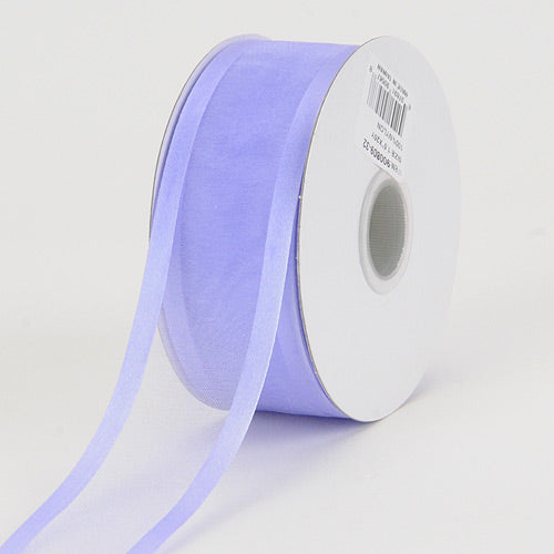 Iris - Organza Ribbon Two Striped Satin Edge - ( 1 - 1/2 Inch | 25 Yards ) BBCrafts.com