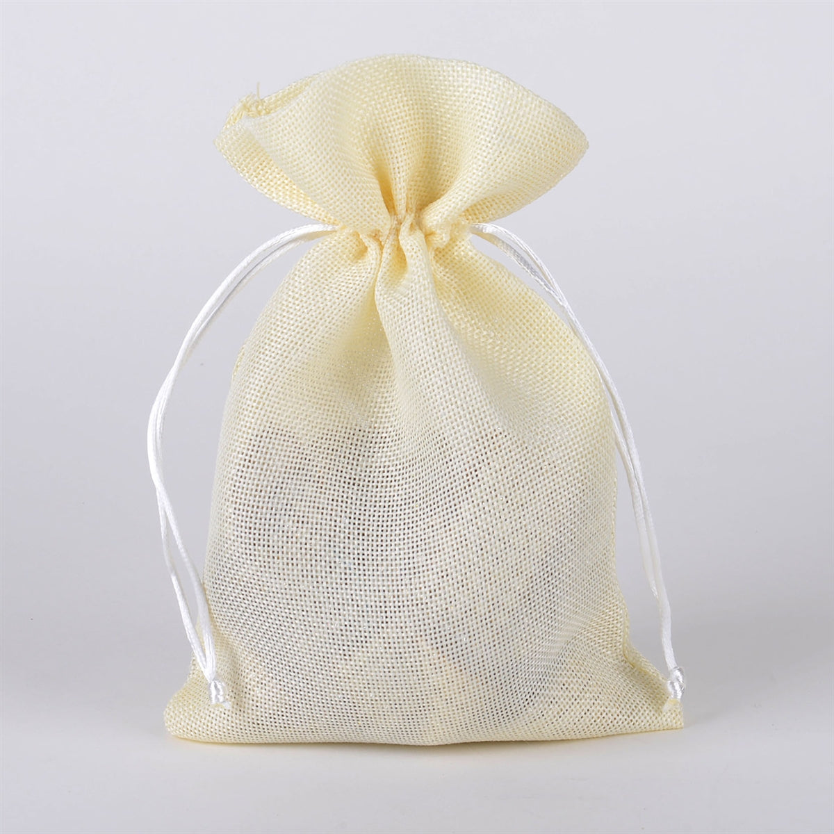 Ivory - Faux Burlap Bags ( 6x9 inch - 6 Bags) BBCrafts.com