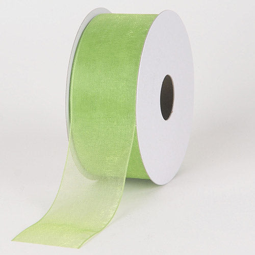 Kiwi - Sheer Organza Ribbon - ( 5/8 Inch | 25 Yards ) BBCrafts.com