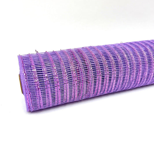 Lavender - Deco Mesh Laser Eyelash - (21 Inch x 10 Yards) BBCrafts.com