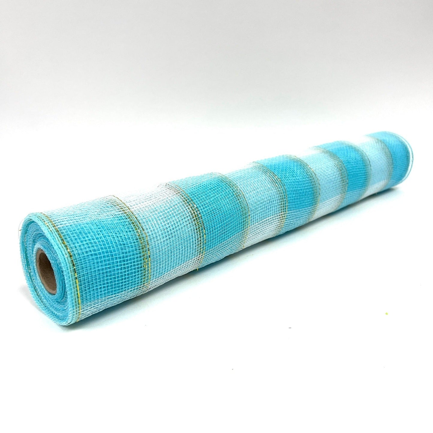 Light Blue - Christmas Mesh Wraps - ( 21 Inch x 10 Yards ) BBCrafts.com