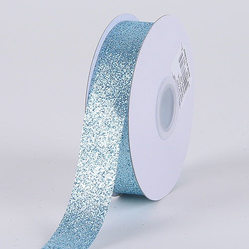 Feyarl Glitter Metallic Silver Ribbon 5/8-Inch Wide Premium Sparkly Ribbon Gift Crafters Sewing Ribbon Wedding Party Brithday WR, Metallic
