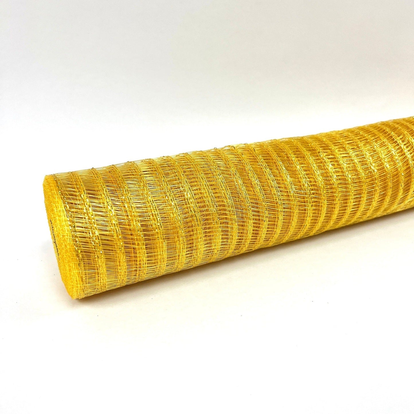 Light Gold - Deco Mesh Laser Eyelash - (21 Inch x 10 Yards) BBCrafts.com