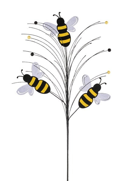 30 Inch Oah Glitter Bumblebee Spray - Yellow/Black/White