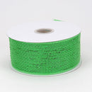 Metallic Deco Mesh Ribbons Green ( 2.5 inch x 25 yards ...