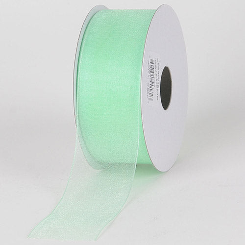 Mint - Sheer Organza Ribbon - ( 5/8 Inch | 100 Yards ) BBCrafts.com