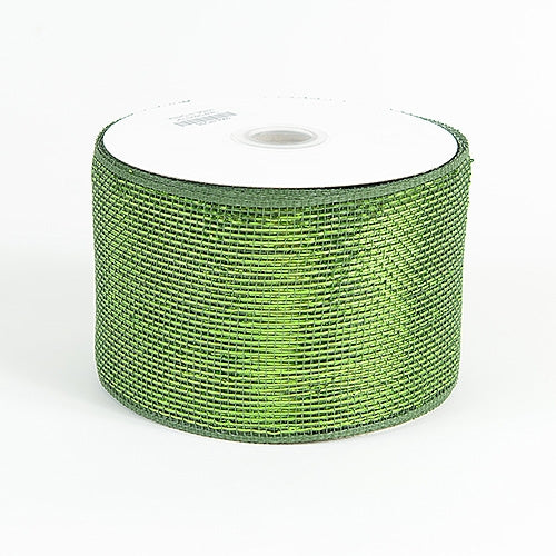 Moss - Metallic Deco Mesh Ribbons - ( 4 Inch x 25 Yards ) BBCrafts.com