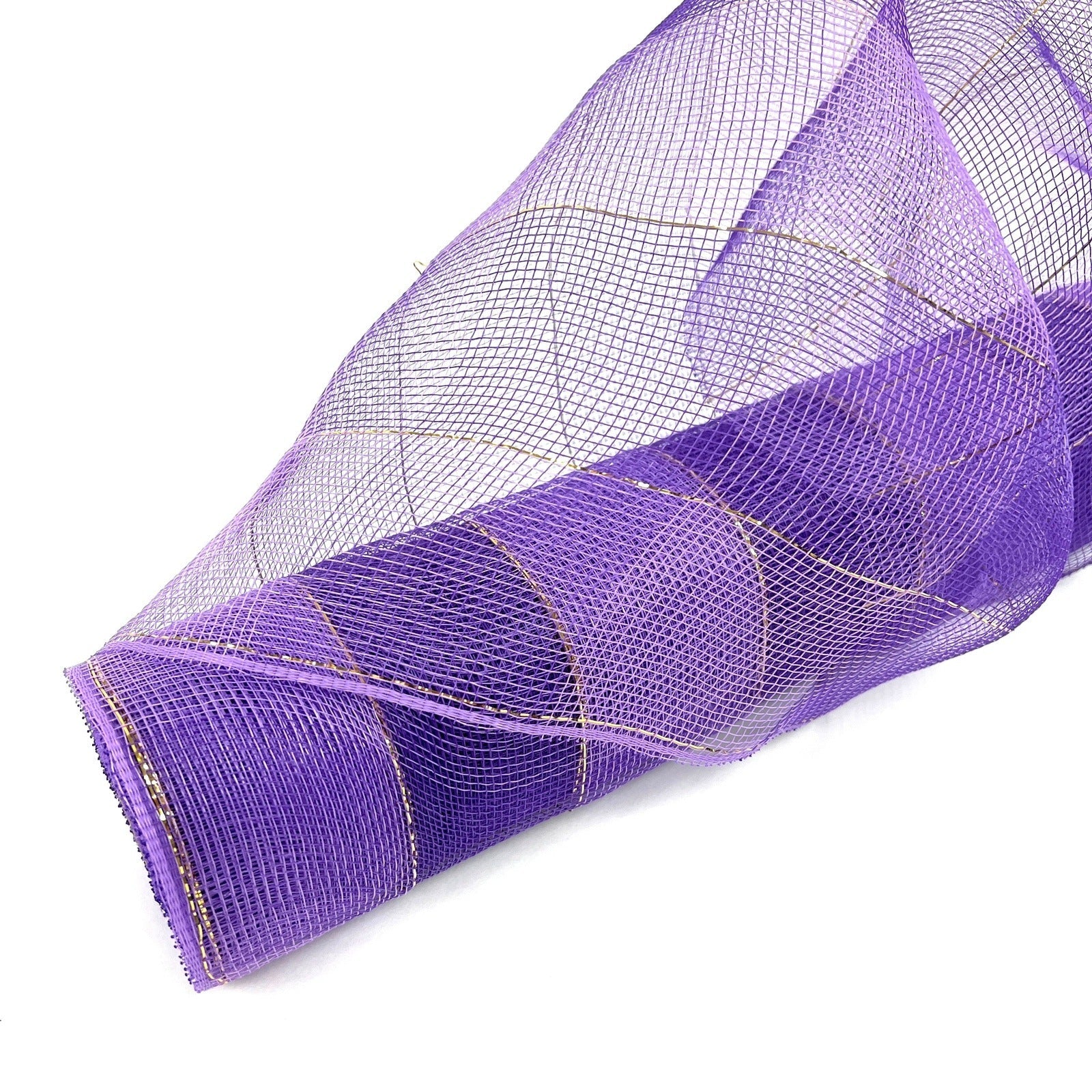 Purple - Christmas Mesh Wraps - ( 21 Inch x 10 Yards ) BBCrafts.com