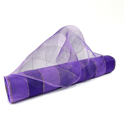 Purple - Christmas Mesh Wraps - ( 21 Inch x 10 Yards ) BBCrafts.com