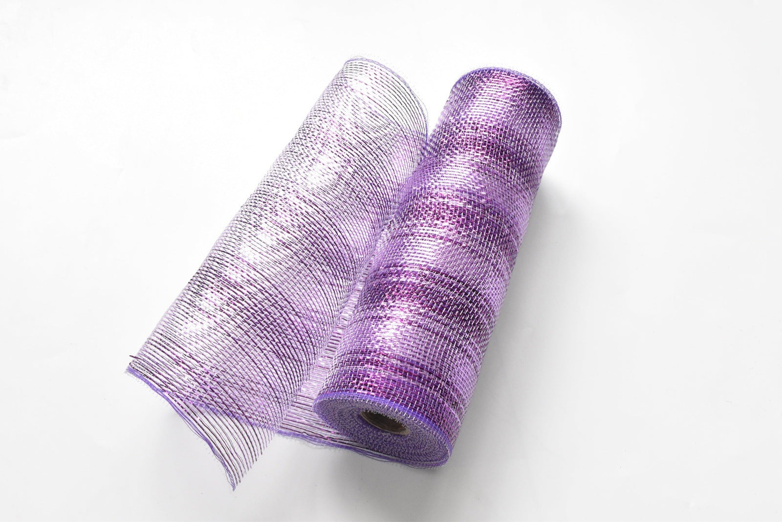 Purple Lavender Deco Mesh with Stripes - 10 Inch x 10 Yards BBCrafts.com