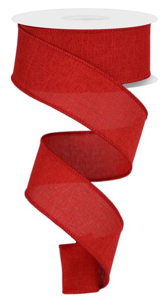 Red - Royal Burlap Ribbon - 1.5 Inch x 10 Yards