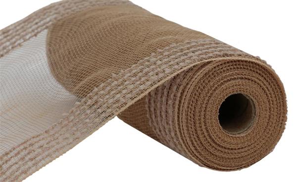 Natural - Drift/Pp Wide Border Mesh - 10.25 Inch x 10 Yards