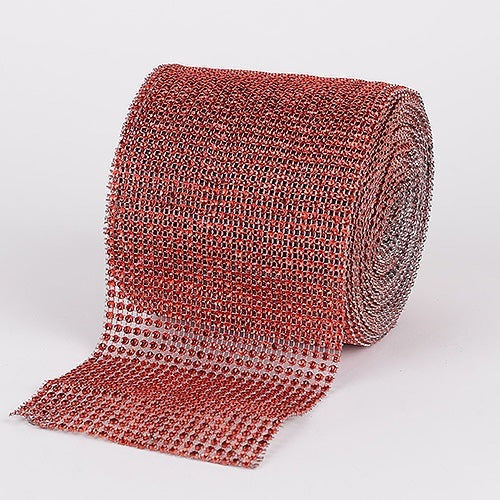 Red - Bling Diamond Rolls - ( 1-1/2 Inch x 10 Yards ) BBCrafts.com