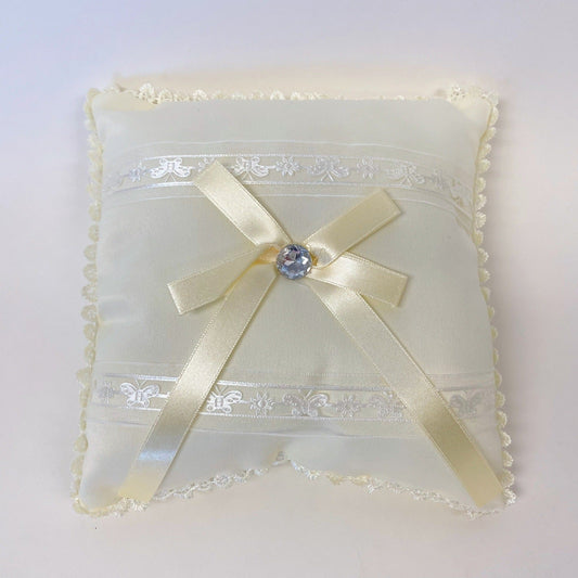 Ring Bearer Pillow Ivory ( 7 Inch ) - 4036I BBCrafts.com