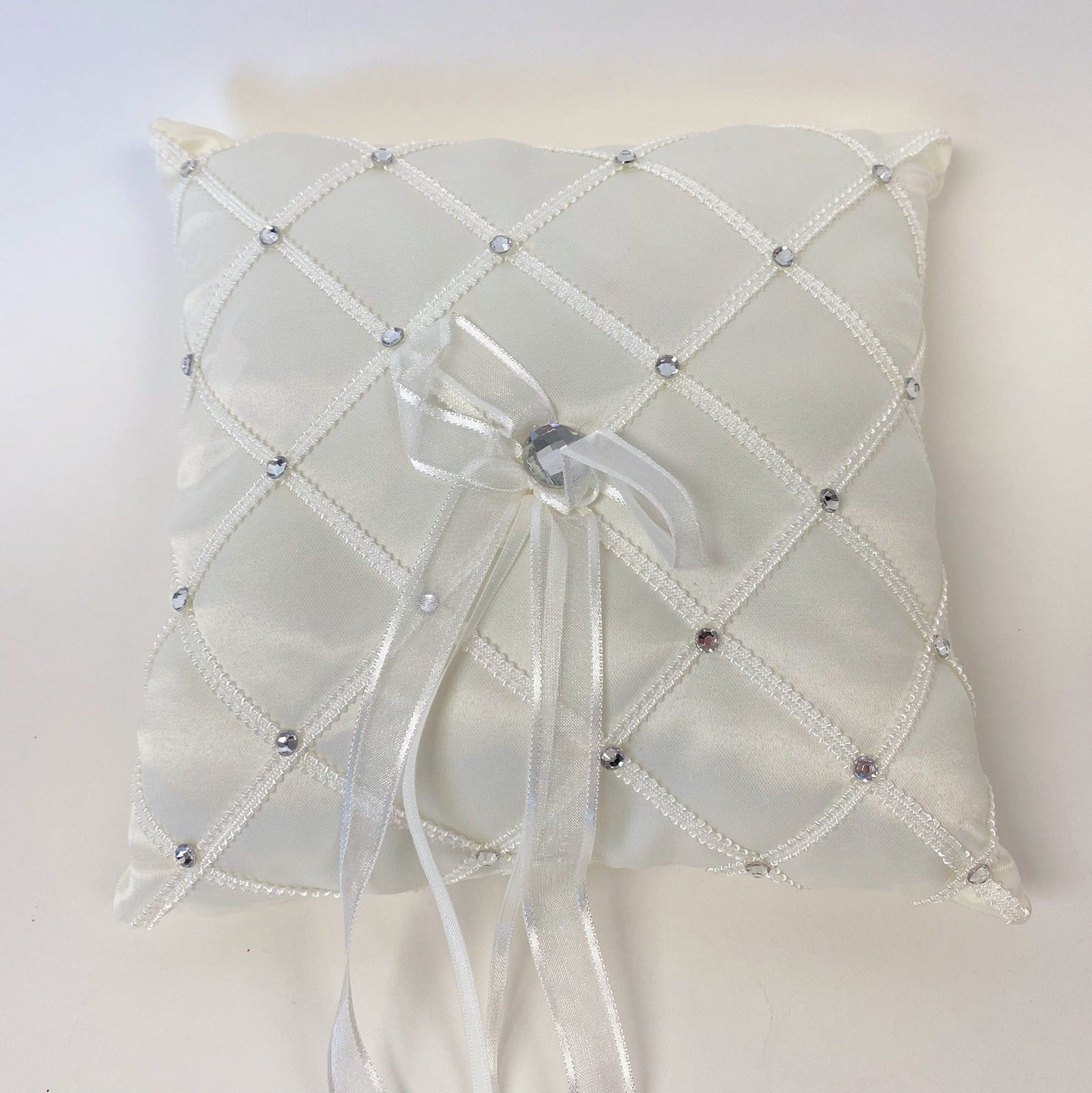 Ring Bearer Pillow Ivory ( 7 Inch ) - 4037I BBCrafts.com