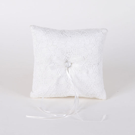 Ring Bearer Pillow Ivory ( 7 x 7 inches ) - JSW876 BBCrafts.com