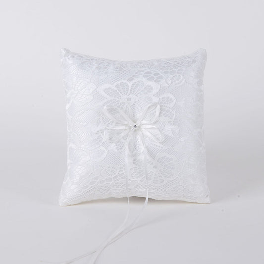 Ring Bearer Pillow Ivory ( 7 x 7 inches ) - W274I BBCrafts.com