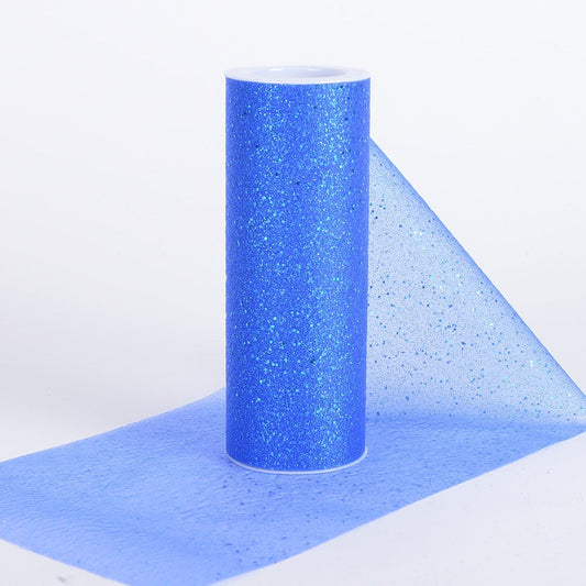 Royal - 6 Inch Confetti Organza Roll - ( W: 6 Inch | L: 10 Yards ) BBCrafts.com