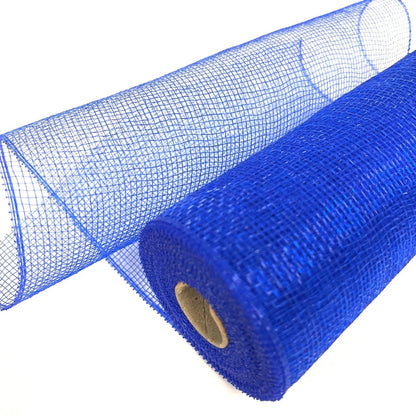 Royal Blue - Floral Mesh Wrap Solid Color - ( 10 Inch x 10 Yards ) BBCrafts.com