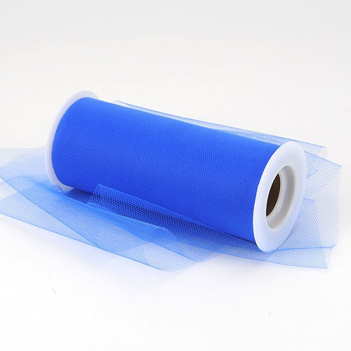 BBCrafts Royal Blue Polyester Tulle Roll 6 inch 100 Yards