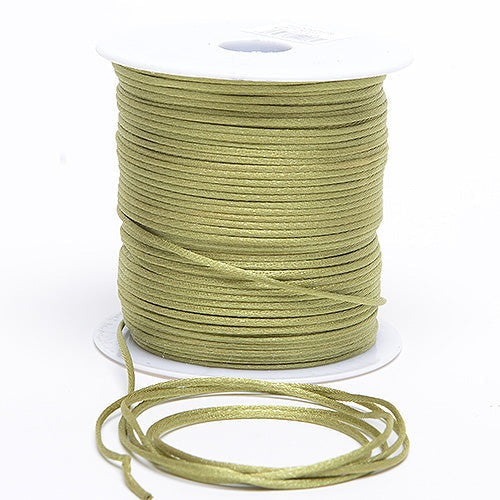 Spring Moss - 2mm Satin Rat Tail Cord - ( 2mm x 250 Yards ) BBCrafts.com