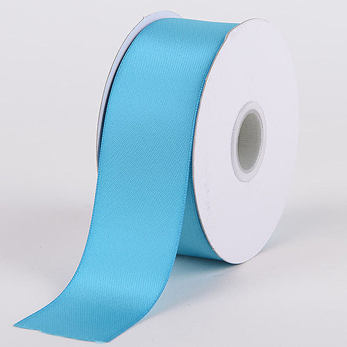 1.5 Inch Baby Blue Color Single Face Satin Ribbon - Pack of 5 Rolls