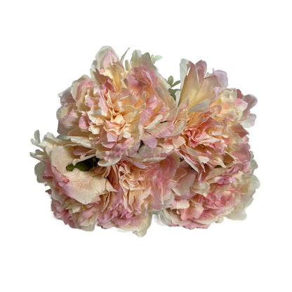 18" Peony Artificial Flower Bush X5 - Mauve / Pink