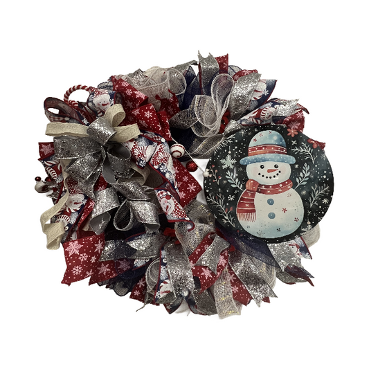 Snowman Christmas Wreath - Made By Designer Leah