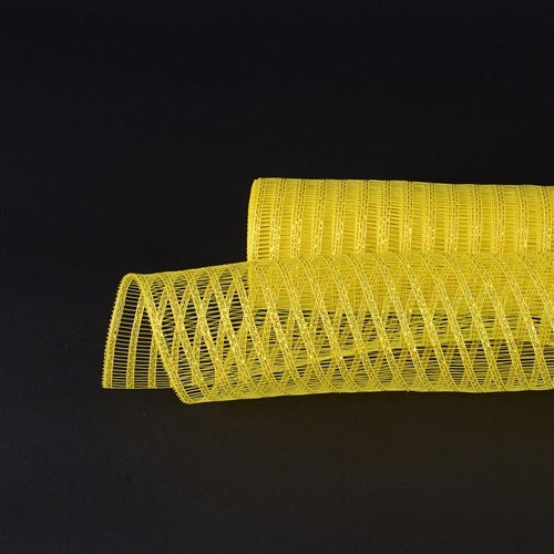 Yellow - Deco Mesh Laser Eyelash ( 21 Inch x 10 Yards ) BBCrafts.com