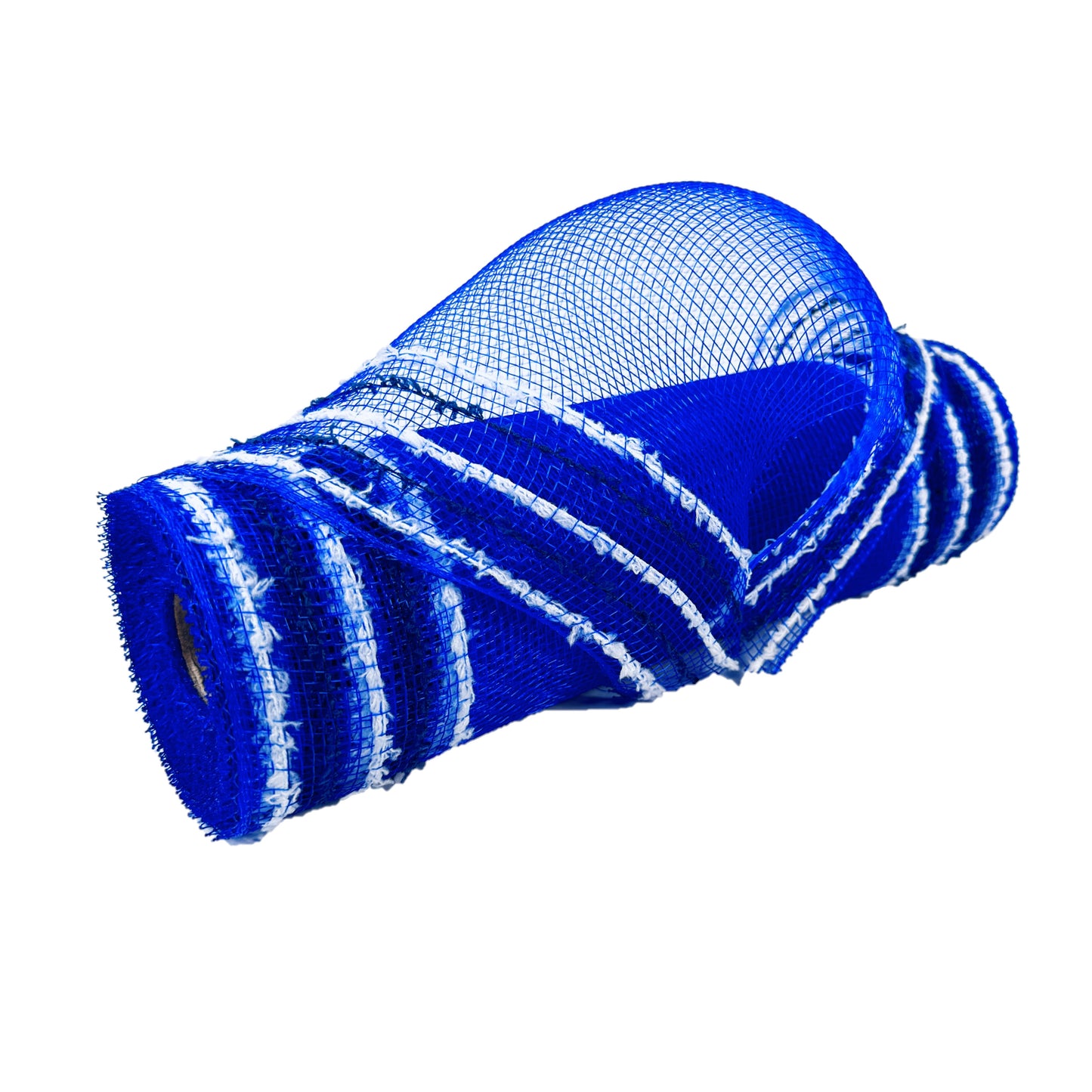 Royal Blue - Poly Snow Edge Deco Mesh - (10 Inch x 10 Yards)