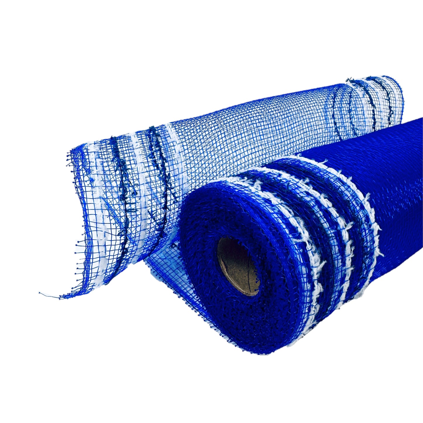 Royal Blue - Poly Snow Edge Deco Mesh - (10 Inch x 10 Yards)