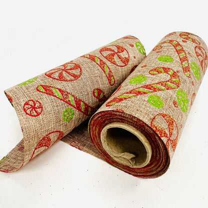 Natural - Faux Burlap Roll W: 6 inch | L: 5 Yards - 960496GO