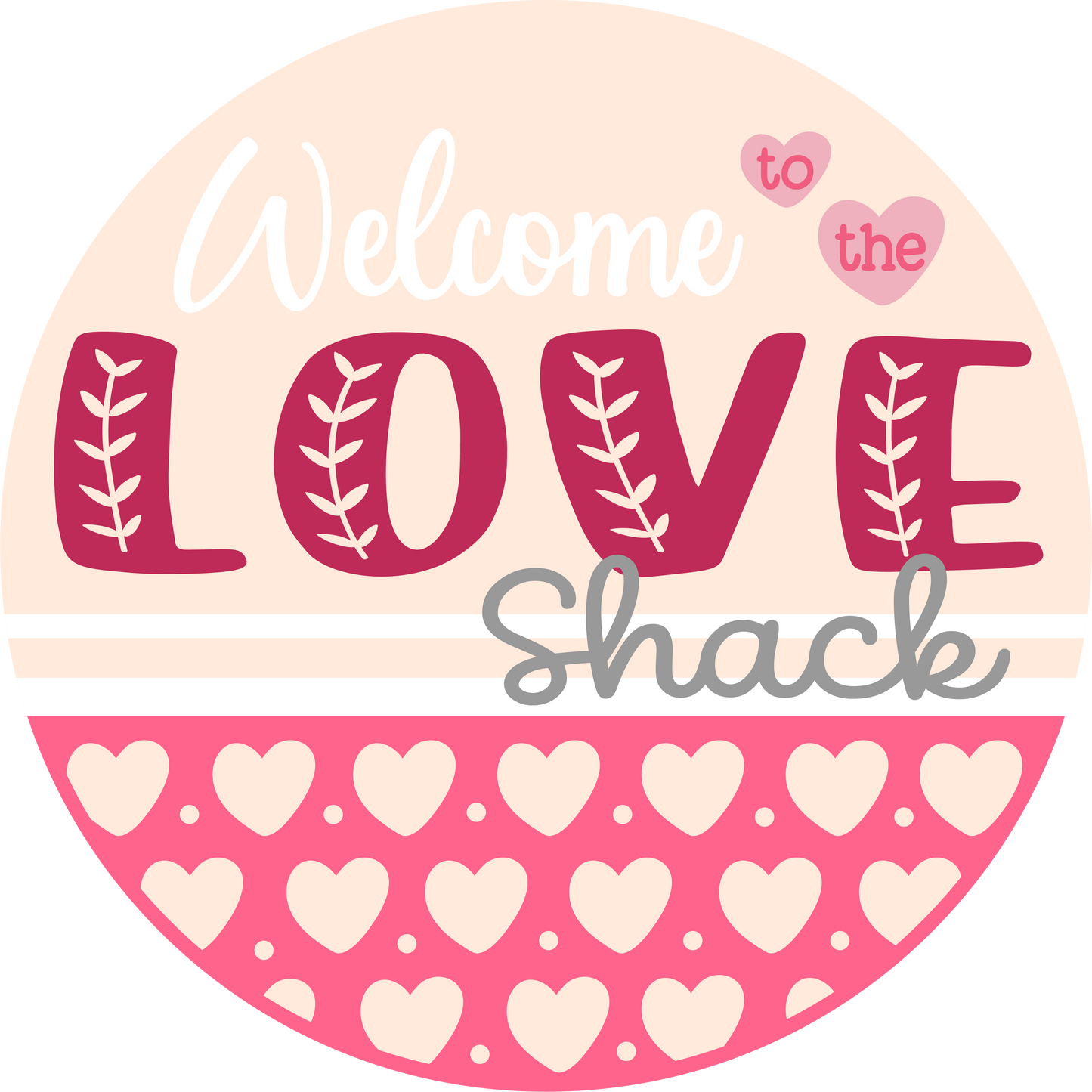 Valentine's Day Metal Sign: Welcome to the Love Shack